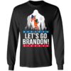 Lets Go Brandon Bigfoot American Flag Long Sleeve T-Shirt