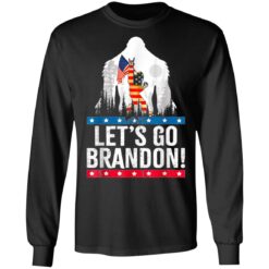 Lets Go Brandon Bigfoot American Flag Long Sleeve T-Shirt