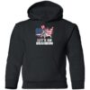 Lets Go Brandon Cat US Flag Funny Gift Idea Pullover Hoodie