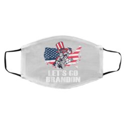 Lets Go Brandon Cat US Flag Funny Gift Idea Face Mask