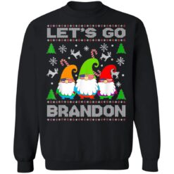 Let's Go Brandon American Flag Gnome Ugly Christmas Sweater Sweatshirt