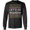 Merry Christmas Lets Go Brandon Ugly Christmas Sweater Long Sleeve T-Shirt