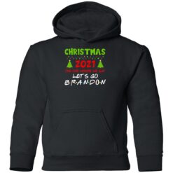 Merry Christmas 2021 We Say Lets Go Brandon Pullover Hoodie