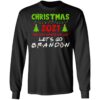 Merry Christmas 2021 We Say Lets Go Brandon Long Sleeve T-Shirt