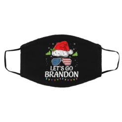 Merry Christmas Santa Hat Lets Go Brandon Face Mask