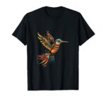 Native American Day Hummingbird Indian Tribal Art T-Shirt