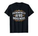Vintage Afro Native American Indigenous Heritage Pride T-Shirt