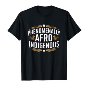 Vintage Afro Native American Indigenous Heritage Pride T-Shirt