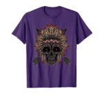 Indigenous Indian Culture Native American Skull T-Shirt