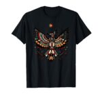 Thunderbird Native American Art T-Shirt, Indigenous Mythology Symbol