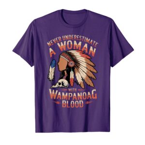 Women's Wampanoag Blood Heritage Native American T-Shirt