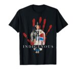 Native American Indigenous Red Hand Indian Blood Themed T-Shirt
