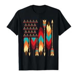 Native American Flag Pride Month Indigenous People Veteran T-Shirt