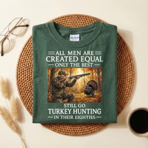 Turkey Hunting 80th Birthday Shirt, Still Hunting in Their Eighties, Camo Outdoor Grandpa Gift