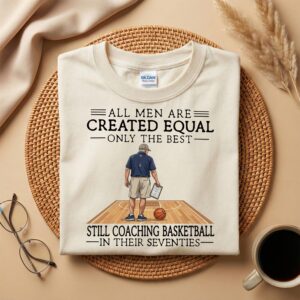 Funny Retired Basketball Coach Shirt, 70th Birthday Dad Grandpa Tee, Retirement Humor Father's Day Gift
