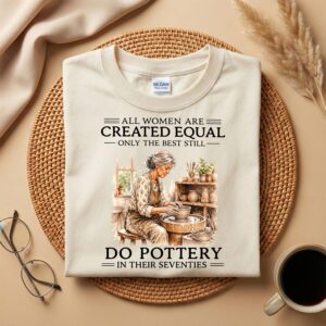 70th Pottery Birthday T-Shirt, Funny Pottery Lover Gift, Potter Seventies Shirt, Ceramic Artist Tee, Pottery Mom Gift