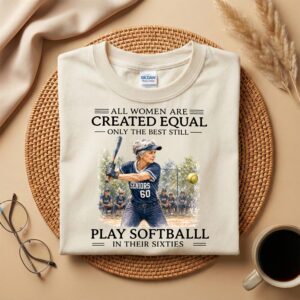 Softball Grandma Shirt, 60th Birthday Tee for Senior Softball Players