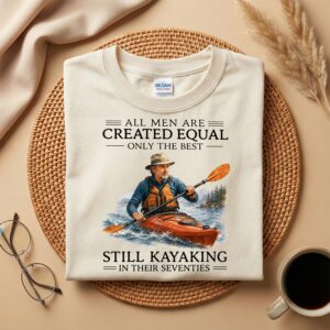 70th Birthday Kayaking Shirt for Grandpa, Still Kayaking in Their Seventies T-Shirt, Outdoor Adventure Tee