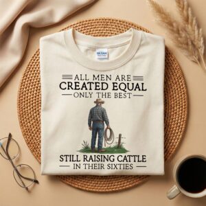 Funny Cattle Rancher Shirt, Cowboy 60th Birthday Tee, Vintage 60s Father's Day T-Shirt, Ranch Dad Shirt, Funny Farmer Gift