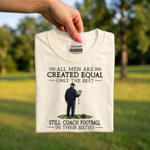 Football Coach 80th Birthday Gift Tee, Still Coaching Football in Their Eighties Shirt for Coach Dad or Grandpa
