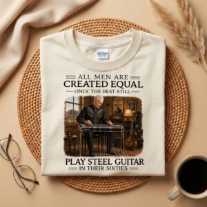 60th Birthday Steel Guitar Player T-Shirt, Still Playing in Their Sixties Country Musician Tee