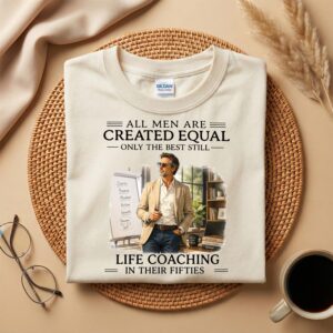 Funny Life Coaching Shirt for Men in Their Fifties, 50th Birthday Coach Gift Tee