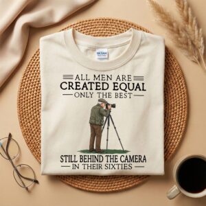 60th Photographer Birthday Shirt, Still Behind the Camera in Their Sixties Tee