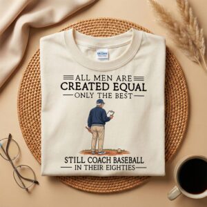 Funny Retired Baseball Coach Shirt, 80th Birthday T-Shirt for Coach Dad or Grandpa, Retirement Humor Gift