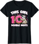 10th Birthday Sloth T-Shirt
