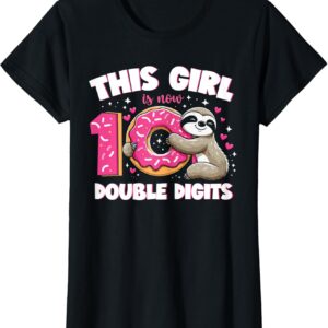 10th Birthday Sloth T-Shirt