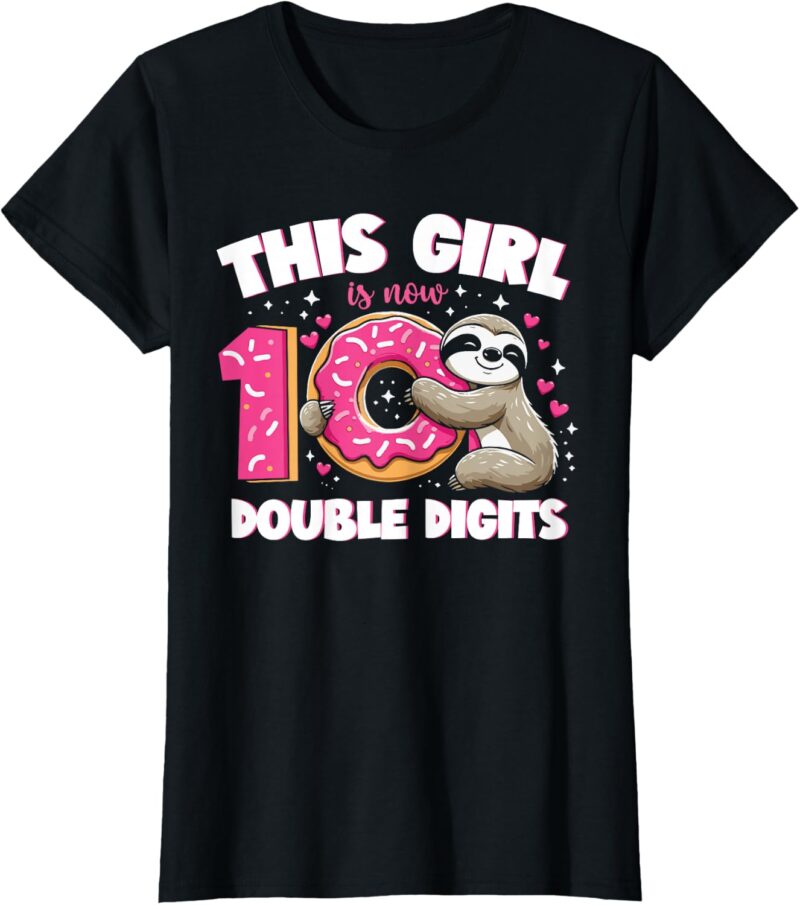 10th Birthday Sloth T-Shirt