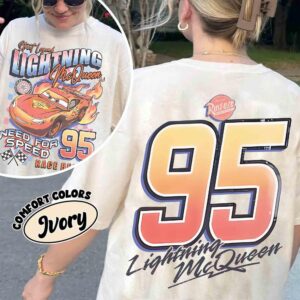2-Sided Lightning McQueen 95 Comfort Colors Shirt