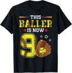 9th-Birthday-Softball-This-Baller-Is-Now-Nine-T-Shirt-Sapelle-Shirt 9th Birthday Softball This Baller Is Now Nine T-Shirt Sapelle Shirt