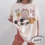 Coquette Bow Minnie Daisy Pumpkin Disney Halloween Graphic Tee for Mickey's Not So Scary Party