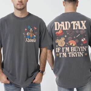 Custom Name Disney Dad Comfort Colors Shirt