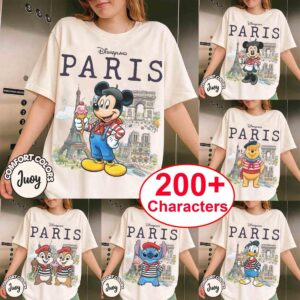 Disney All Characters Disneyland Paris Comfort Colors Shirt