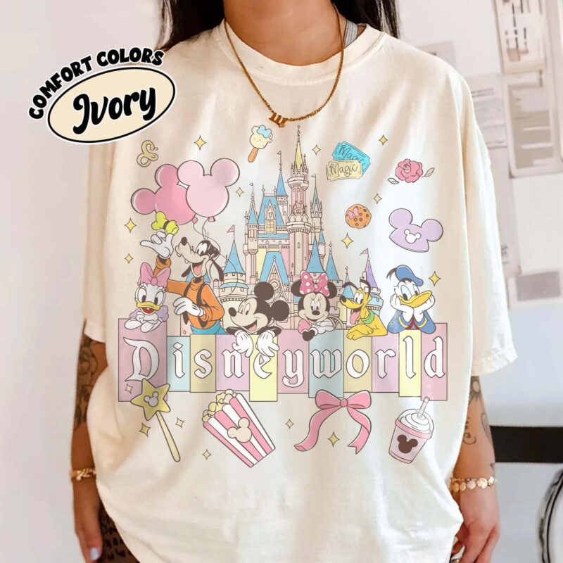 Disney World Magic Kingdom Mickey and Friends Graphic Tee