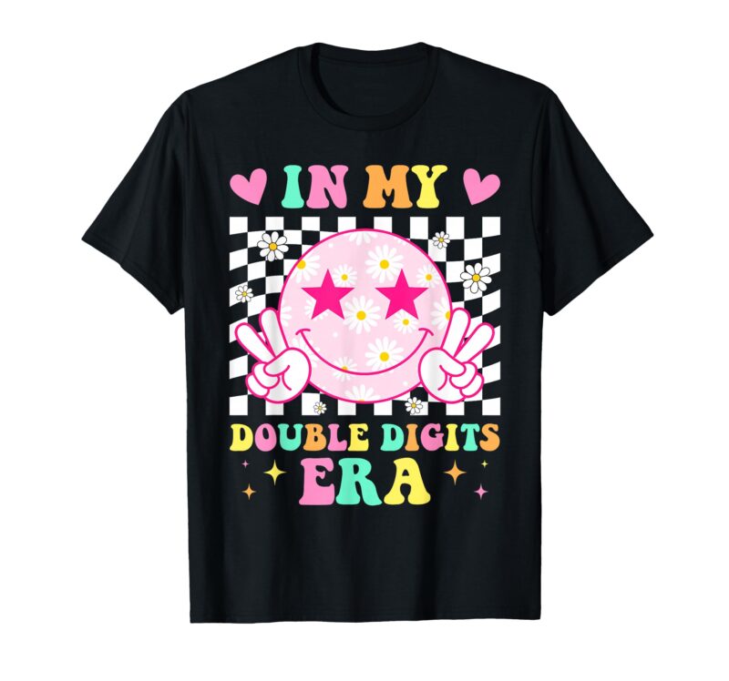 Double-Digits-Birthday-T-Shirt-for-Women-and-Girls-10th-Birthday-Design-Sapelle-Shirt Double Digits Birthday T-Shirt for Women and Girls