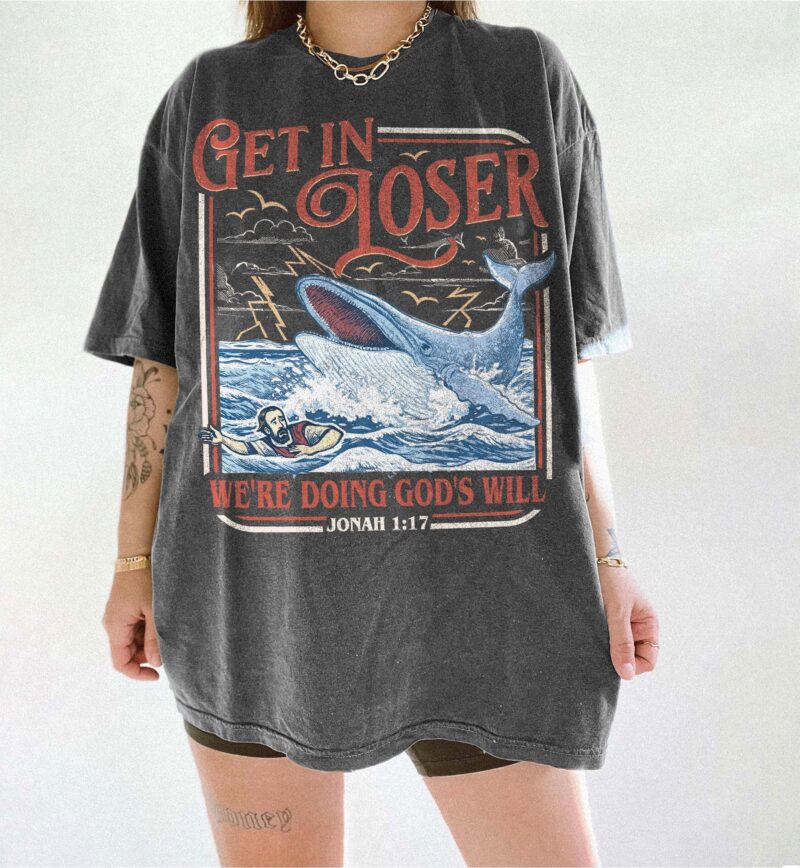 Retro Jonah and the Whale Bible Verse Gift