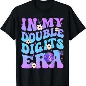Girl in My Double Digits Era Retro 10th Birthday T-Shirt Sapelle Shirt