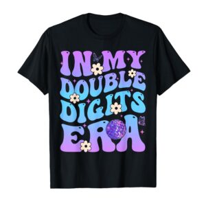 Girl in My Double Digits Era Retro 10th Birthday T-Shirt Sapelle Shirt