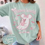 Minnie-Pink-Ghost-Halloween-Retro-Est-1971-WDW-Matching-Family-Graphic-Tee-3