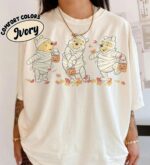 Retro-Pooh-Ghost-Halloween-Graphic-Tee-Winnie-the-Pooh-Spooky-Season-Shirt-Comfort-Colors-1717-or-Bella-and-Canvas-3001-1 Winnie the Pooh Spooky Season Shirt