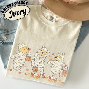 Retro Pooh Ghost Halloween Graphic Tee
