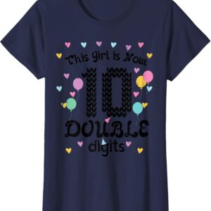 Sapelle Shirt 10th Birthday Double Digits T-Shirt