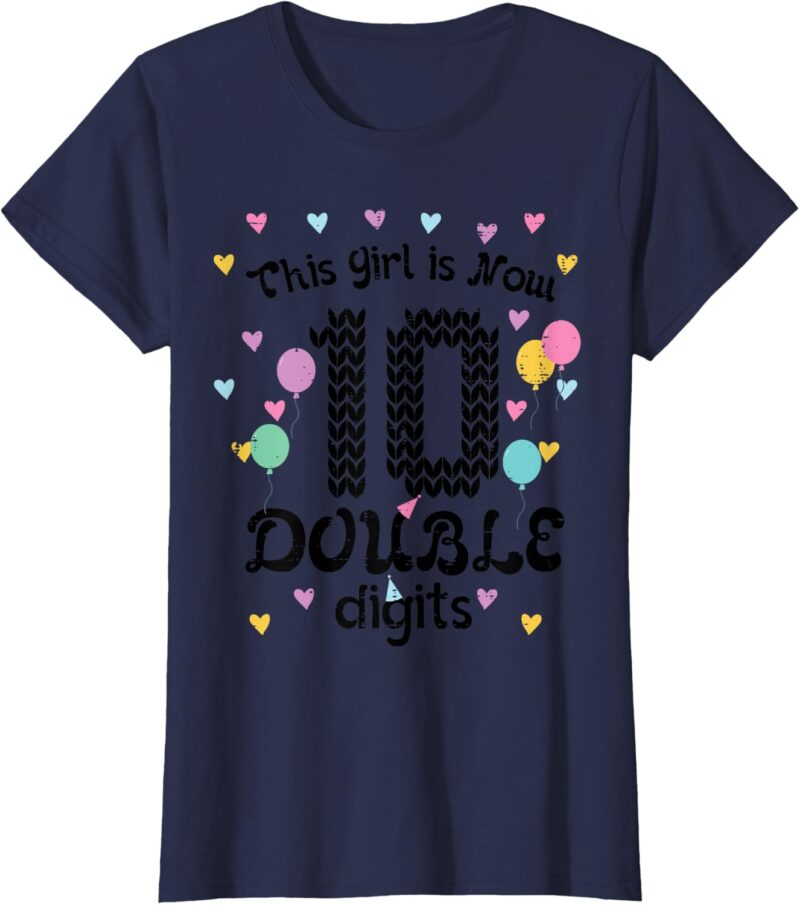Sapelle Shirt 10th Birthday Double Digits T-Shirt