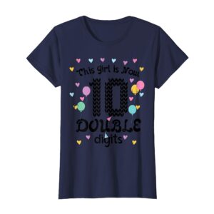 Sapelle Shirt 10th Birthday Double Digits T-Shirt