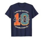 Ten 10 Year Old Birthday Design