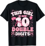 Sapelle-Shirt-10th-Birthday-T-Shirt-for-Girls-This-Girl-Is-Now-10-Double-Digits-Coquette-Bow-Pink-Shirt-1 This Girl Is Now 10 Double Digits Coquette Bow Pink Shirt