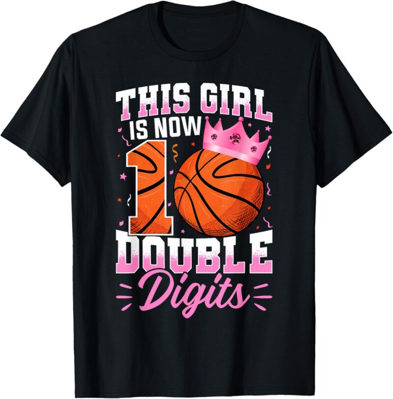 Sapelle-Shirt-Double-Digits-Basketball-10th-Birthday-T-Shirt-for-Girls Sapelle Shirt Double Digits Basketball 10th Birthday T-Shirt for Girls